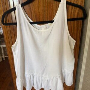Peplum Sleeveless Blouse size M